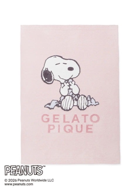 Gelato Pique Smoothie Jacquard Half Blanket (Peanuts collab)