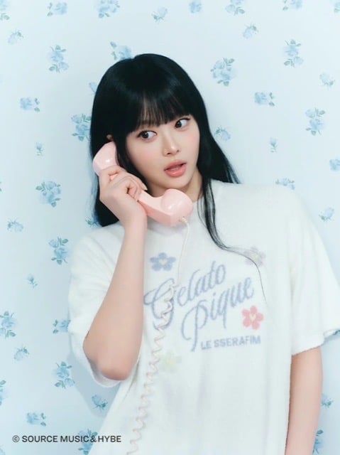 Gelato Pique Flower Jacquard Pullover and Shorts Set (LE SSERAFIM collab)