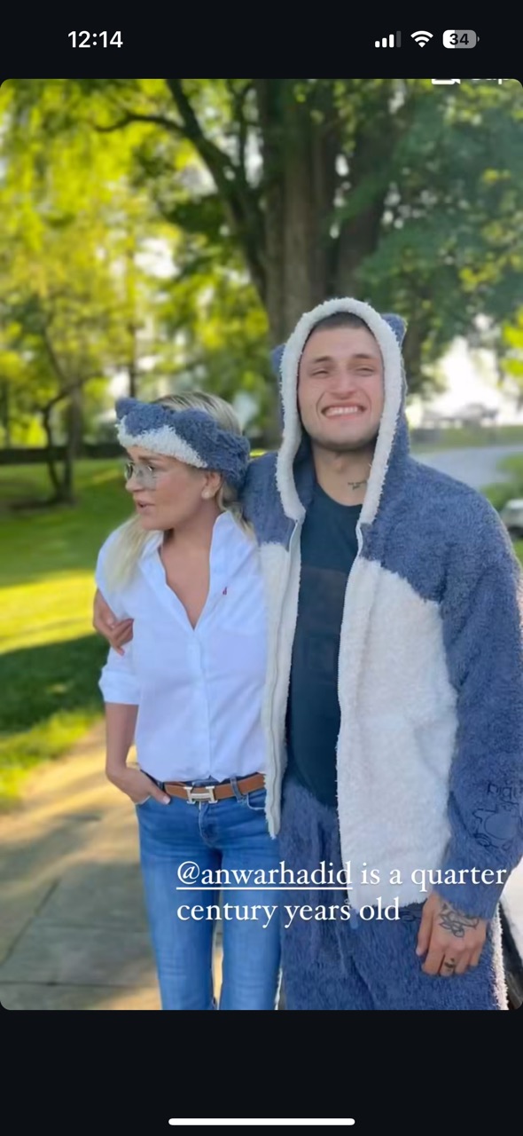 Anwar and Yolanda Hadid wearing the Gelato Pique Pokémon collab