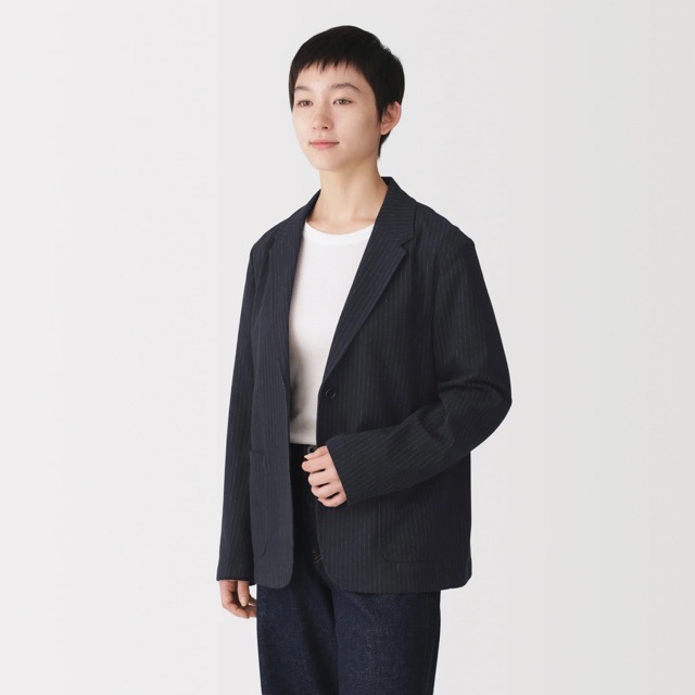 MUJI Brushed Jersey Tailored Jacket